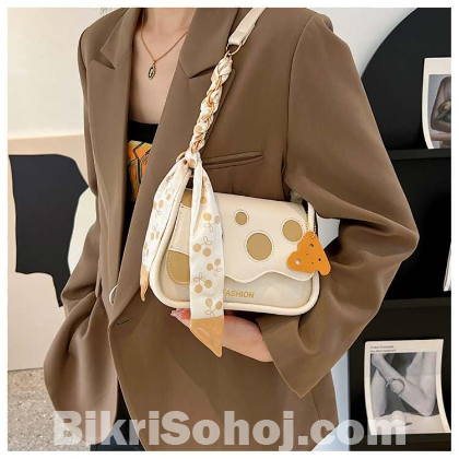 Silk Scarf Bow Single Shoulder Bag